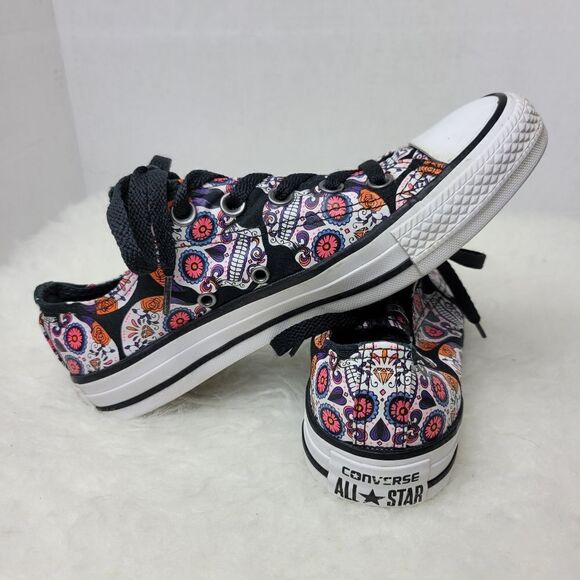 Converse Chuck Taylor All Star Day Of Dead Sugar Skulls Sneakers Shoes Size 6 - Picture 5 of 8